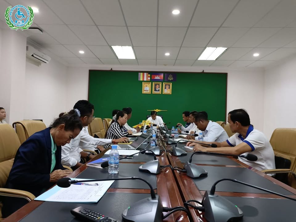 កិច្ចប្រជុំត្រៀមរៀបចំទិវាជនមានពិការភាពគ-ថ្លង់កម្ពុជា លើកទី១៣ ឆ្នាំ២០២៥