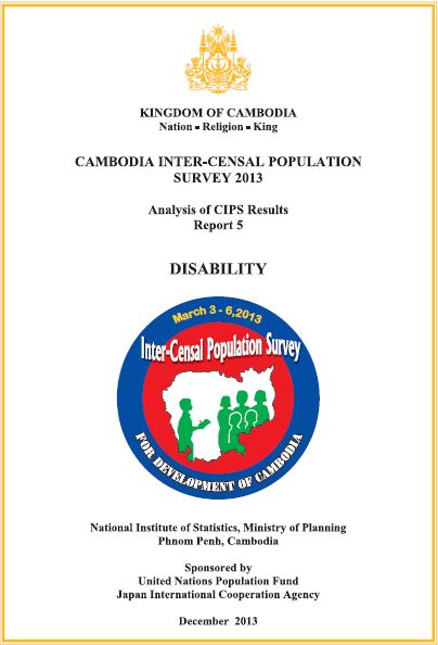 Disability Cambodia Inter-Censal Population Survey 2013